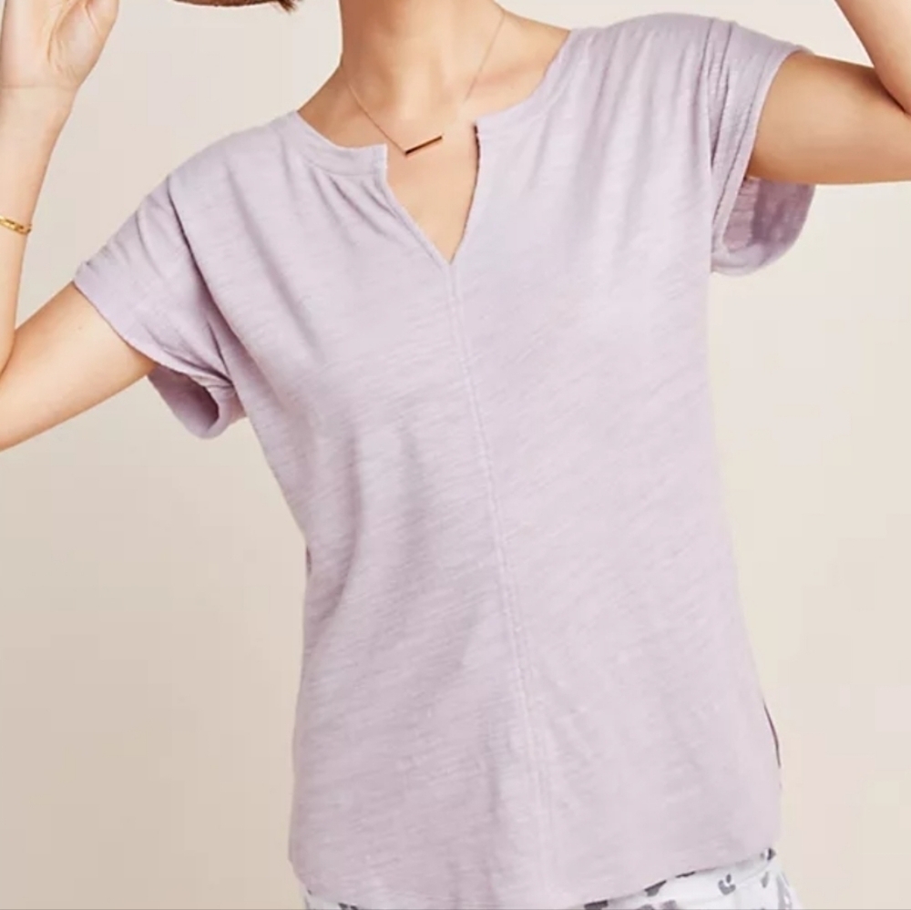 Anthropologie Lavender Meredith Tunic XL